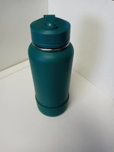 HYDRAPEAK Insulated Stainless Steel Sports Water Bottle 32oz Straw Lid Green - Picture 1 of 4