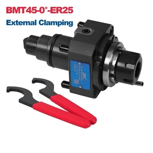 BMT45-0°-ER25 Live Tool Holder for CNC Milling Turret BMT 45 Driven Tool Holders - Picture 1 of 9