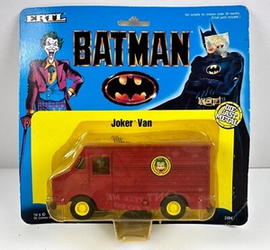 Vintage 1989 ERTL Batman Movie Joker Van 1/43 Scale Die Cast #2494