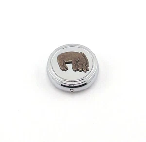 Eeyore Round Pill Box Medication Organiser Travel Case Winnie-the-Pooh Gift - Picture 1 of 6