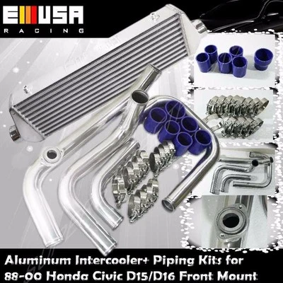 Tubería Intercooler + Intercooler para 88-00 Civic D15/D16 D Series EX/Si 1,6 L Foto 1 de 4