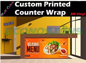 Custom Printed Counter Wrap Vinyl Graphic Your Design Add Logo, Text, Image 3M - Picture 1 of 6