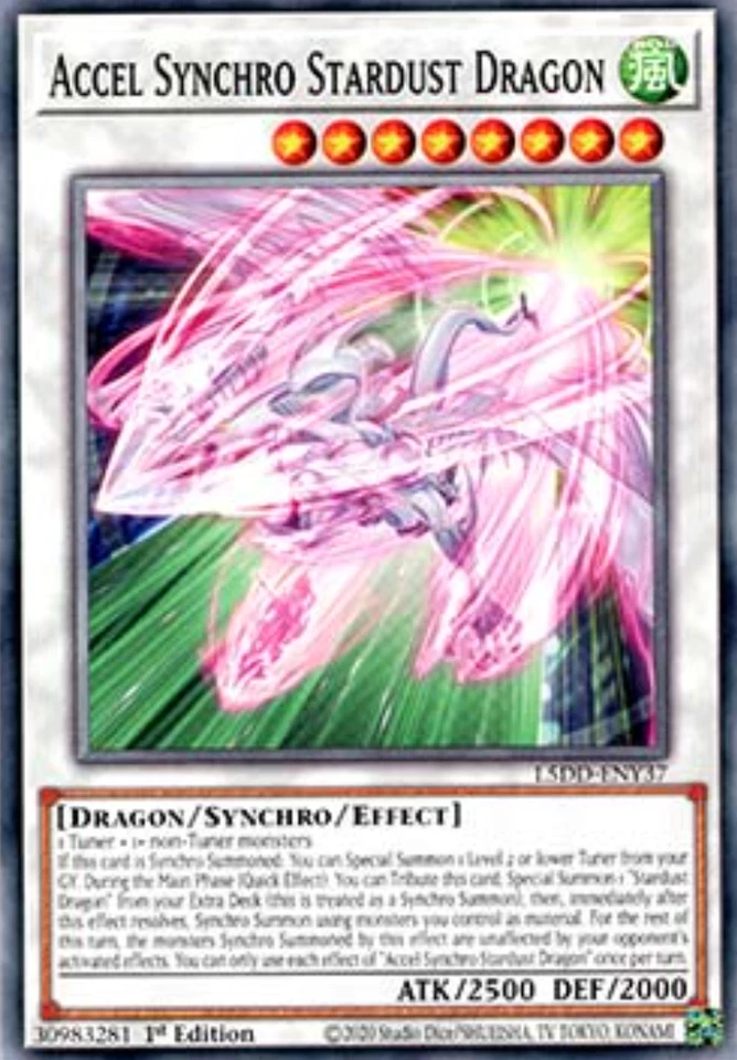 Accel Synchro Stardust Dragon L5DD-ENY37 - Common - 1st Edition - PREORDER 11/21 - Image 1 of 1