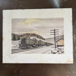 Howard Fogg Print On Particle Board 15.5x12 Reading Railroad - Bild 1 von 8