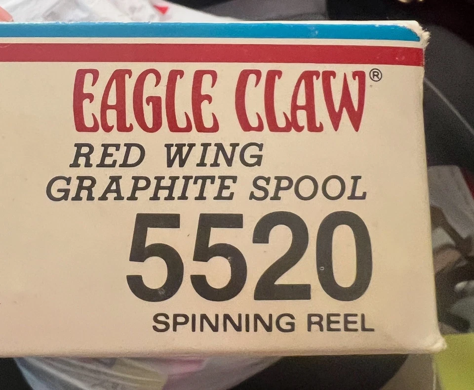 Eagle Claw Red Wing 5520 Spinning Reel – Vintage NIB Old stock with Paperwork - Image 1 of 4
