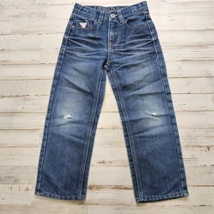 GUESS Girls Size 5 Denim Blue Super Cute Jeans - Adjustable Waist - Picture 1 of 6