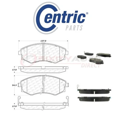 Centric Posi Quiet Metallic Brake Pads w Shims for 1990-1995 Nissan Axxess wk - Image 1 of 4