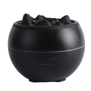 Volcanic Flame Aroma Diffuser (Black Crack Style)- 360ml Ultrasonic Humidifie... - Picture 1 of 5
