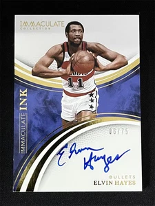 2024-25 Panini Immaculate Collection Elvin Hayes #INK-EHY INK Auto Bullets /75 - Picture 1 of 2