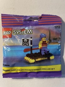 Vintage LEGO System Pirates 1713: Shipwrecked Pirate (1994) SEALED POLYBAG NEW