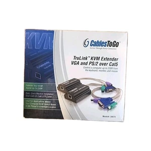 Cabels To Go Trulink Kvm Extender Vga & Ps/2 Over Cat5 Control Computer 230ft - Picture 1 of 4