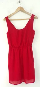 SOCIALITE Women's Dress Red Sleeveless Decorative Bow Mini Party Shift Small - Picture 1 of 4