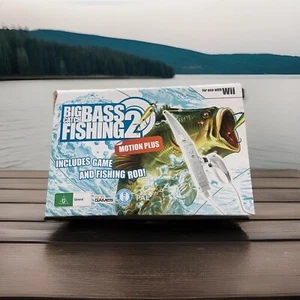 Wii Big Catch Bass Fishing 2 Game Sealed + Fishing Rod In Original Retail Box - Picture 1 of 5