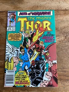 Mighty Thor #412 Marvel Comics 1989 1st Appearance New Warriors Juggernaut . - Picture 1 of 10
