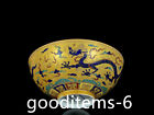 11.5"Old China Porcelain Ming Chenghua Multicolor Dragon Pattern Thin Tire Bowl 