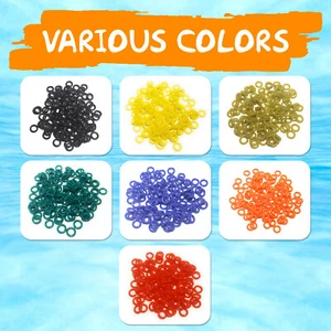 Reaction Tackle Wacky O-Rings (VARIOUS COLORS) fits most plastic worms 3" to 6" - Picture 1 of 11