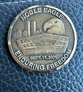 Noble Eagle Enduring Freedom Pentagon Challenge Coin - Picture 1 of 2