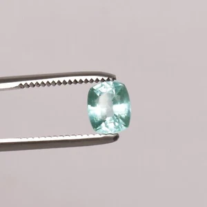 Cushion Tourmaline Green Paraiba 3.70 Ct. Natural Copper Bearing Loose Gemstone - Picture 1 of 5