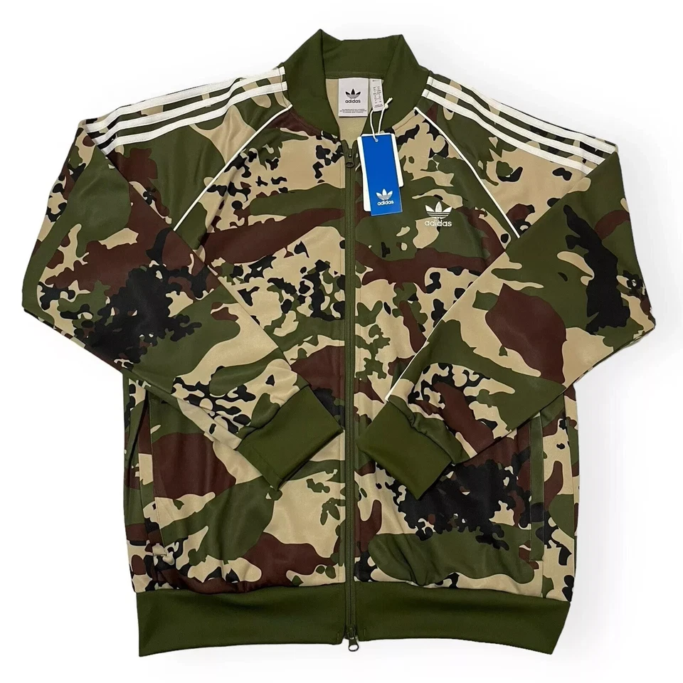 adidas Originals SSTR Track Top Jacket Camo Camouflage IS0253 Men's L LARGE