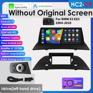 Autoradio 10.25" Android 13 per BMW X3 E83 2004-2010 Car GPS Navi CarPlay 2+32GB - Foto 1 di 24