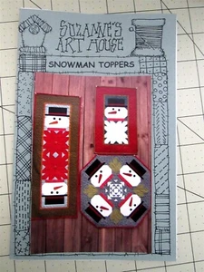 "Snowman Toppers" by Suzanne's Art House Quilt Pattern 26" x 26" - Picture 1 of 2