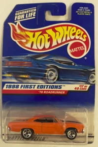 Hot Wheels 1998 First Editions #17/40 '70 Plymouth Hemi RoadRunner NIB - Picture 1 of 6