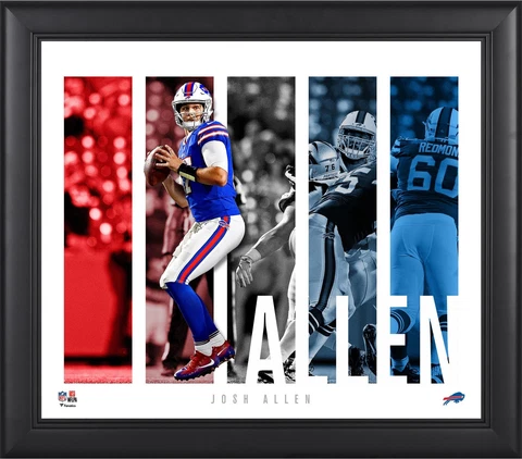 Josh Allen Buffalo Bills Framed 15" x 17" Player Panel Collage Cover