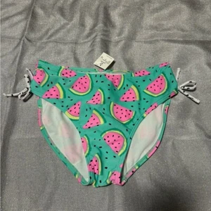 Cat & Jack White and Green Swim Bottoms - Picture 1 of 3