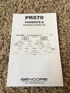 NEW ORIGINAL SENCORE PR570 Schematic & Parts List - Picture 1 of 2