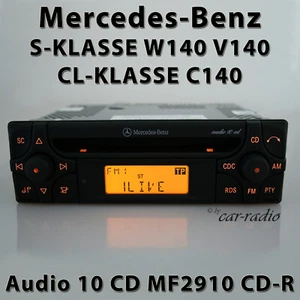 Original Mercedes Audio 10 CD MF2910 CD-R W140 Radio C140 Autoradio CL-/S-Klasse - Bild 1 von 10