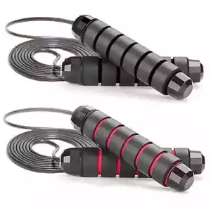 Adjustable Skipping Rope for Gym Fitness-Boxing Speed Exercise Jump Workout UK - Picture 1 of 14