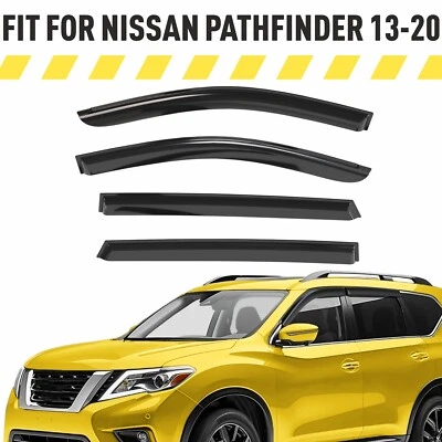 Rain Guards Vent Visors Shade for 2013-2020 Nissan Pathfinder - Imagem 1 de 4