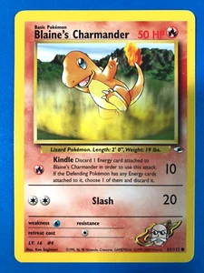 Blaine's Charmander - 61/132 - Common -Unlimited Edition LP, English Pokemon Vtg - Picture 1 of 2