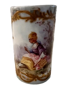 Vintage French 1771 Porcelian Tea Cup Lucas with 1771 Logo 2 inches Tall - Picture 1 of 11