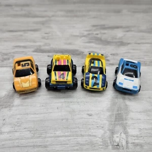 Remco Toys Micro Power Breaker Cars Blue Red Orange NO Zipcord Lot (4) - Picture 1 of 17