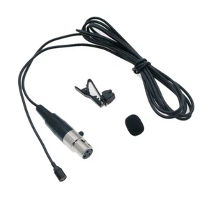 CL6 Tie Clip Lapel Microphone For AKG Samson Wireless Mini TA3F 3Pin Omnidirecti - Picture 1 of 6