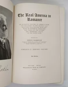 The Real America in Romance by Edwin Markham (1911, William H. Wise) - Picture 1 of 3