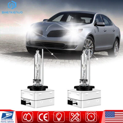 Пара передних ксеноновых фар ближнего и дальнего света 6000K для Lincoln MKS 2009-2016 годов выпуска - Изображение 1 из 4