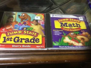 Jump Start 1st Grade Deluxe 2 Disc Set & Math For 1st Graders CD-ROM Win Mac - Picture 1 of 1