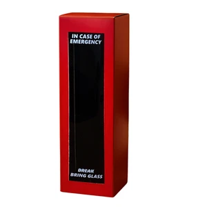 Wine Bottle Gift Box. Fun Alcohol Bottle Packaging In Case of Emergency Birthday - Picture 1 of 6