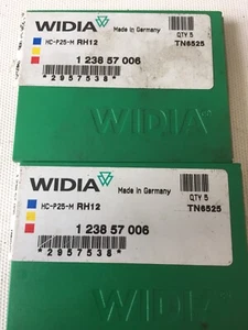 Widia - 8 x New Carbide Grooving Inserts HC-P25-M RH12 TN6525 - Imagen 1 de 2