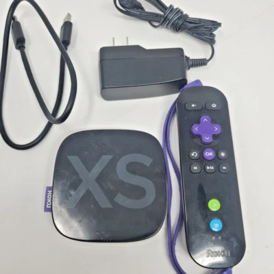 Roku 2 XS 3100x Streaming Player, Black, W/Remote/Wrist Strap/AC Adapter TESTED - Image 1 of 4