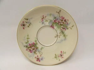 Apple Blossom (New York) by Haviland SaucerNew York Pink Flowers Cream Rim s179 - Picture 1 of 2