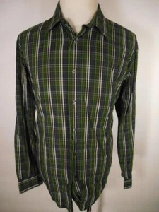 Beautiful Men's XL Apt. 9 Green Plaid Design Long Sleeve Button Shirt - Picture 1 of 5