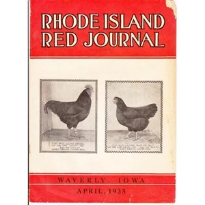 The Rhode Island Red Journal April 1935 Waverly IA Geflügelmagazin Quäker Hafer - Bild 1 von 3