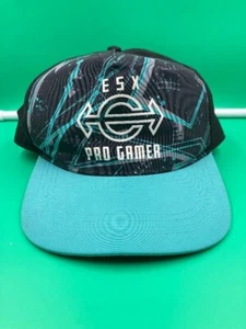 Gorra de béisbol ajustable ESX Pro Gamer juvenil talla única negra azul - Imagen 1 de 5