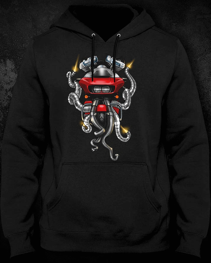 Road Glide Motorcycle Hoodie for Harley-Davidson Bikers and Fans - Image 1 of 1