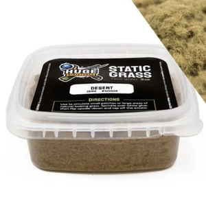 Huge Miniatures Static Grass, Desert Green 2mm Autumn Winter – 8oz Container - Picture 1 of 4