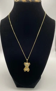 Vintage Style Simple Little Bear Stainless Steel Copper 14 K Gold - Imagen 1 de 8