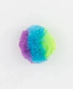 Crocs Jibbitz Tie Dye Puff Ball Green Blue Purple Rainbow Pompom Shoe Charm NWT - Picture 1 of 1